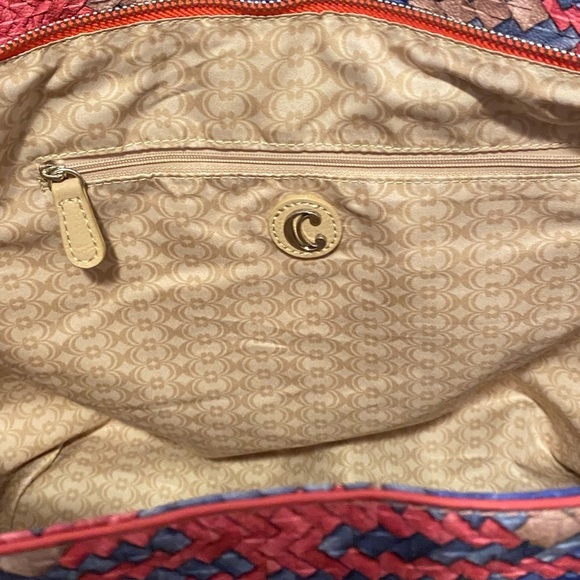 REDUCED Two Piece Large Tote Bag Set Pastel Pink, Blue, Taupe - Picture 6 of 8